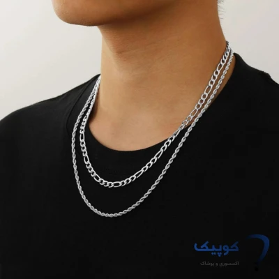 گردنبند استیل چند لایه